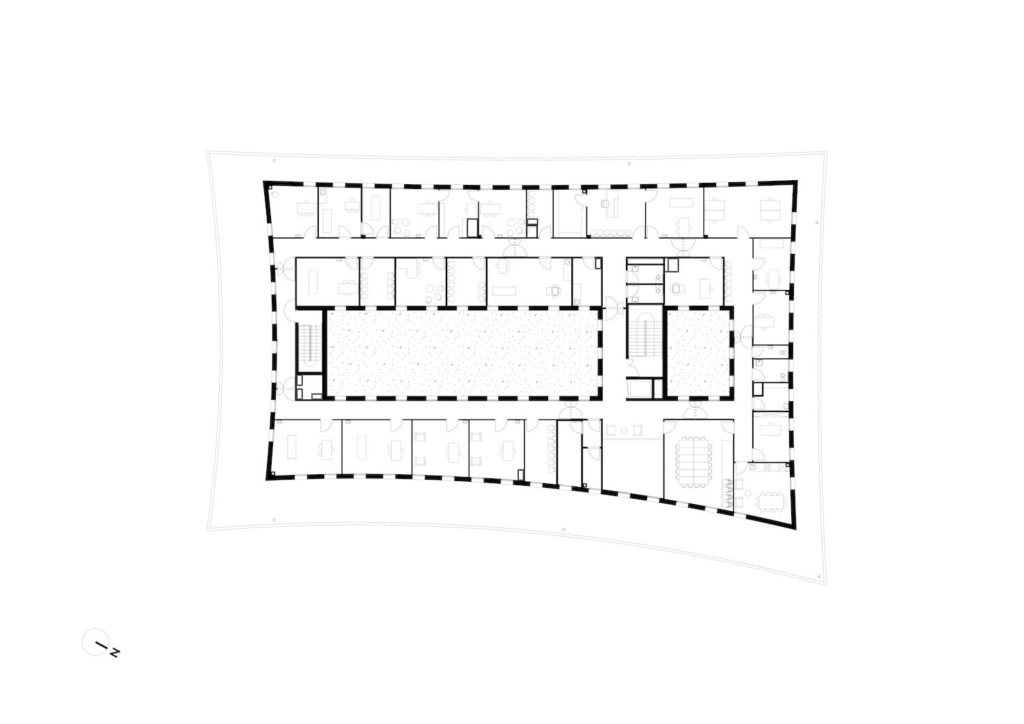 Gestion des flux en établissement de santé circulation patients soignants Clayes-sous-Bois Oglo architectes